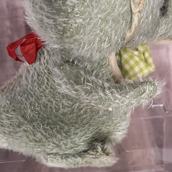 Vintage Antique Plush toy Dinosaur Gator Mr Snapsworth, OOAK toy handmade toy - Picture 14 of 16